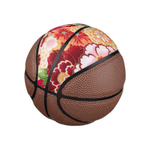Mini Ballon De Basket Falln Red Floral Burn
