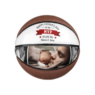 Mini Ballon De Basket fête des pères/Anniversaire Papa Grand-père MVP Ph
