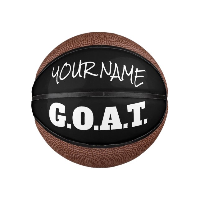 Mini Ballon De Basket GOAT Greatest Of All Time (Devant)
