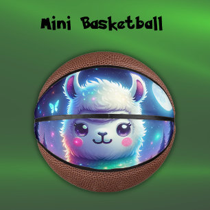 Mini Ballon De Basket Holographie de Llama de couleur mignonne