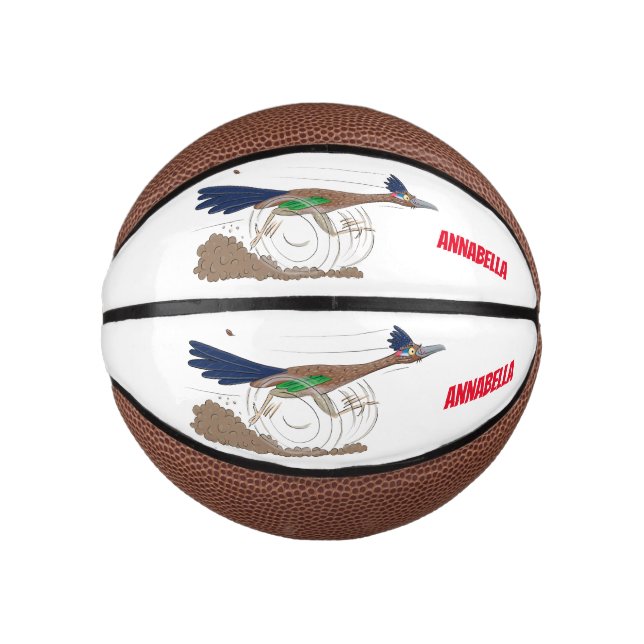 Mini Ballon De Basket Illustration amusante de la caricature d'oiseau du (Devant)