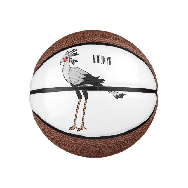 Mini Ballon De Basket Illustration de dessin du secrétaire pour oiseaux (Devant)
