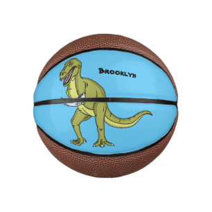 Mini Ballon De Basket Illustration de dinosaure T rex drôle