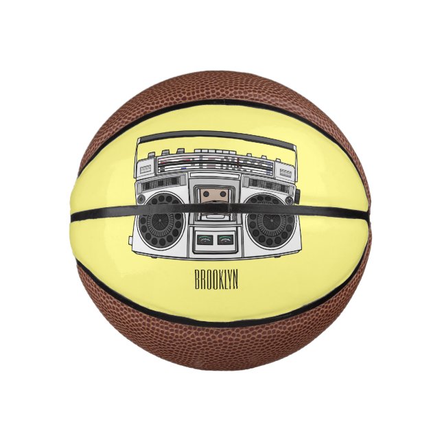 Mini Ballon De Basket Illustration de la bande dessinée radio (Devant)