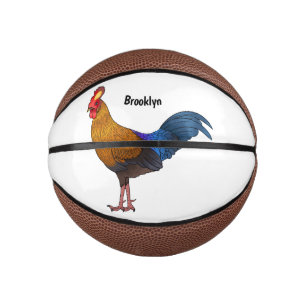 Mini Ballon De Basket Illustration de la caricature d'oiseaux de jungle 