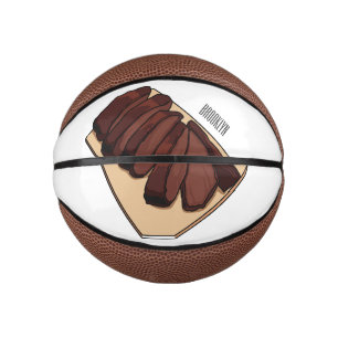 Mini Ballon De Basket Illustration de la poitrine de boeuf