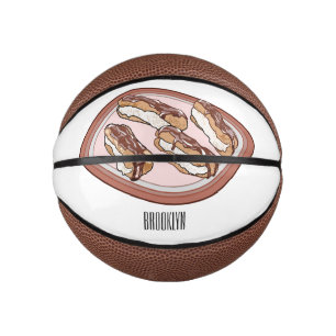 Mini Ballon De Basket Illustration de l'éclair de chocolat
