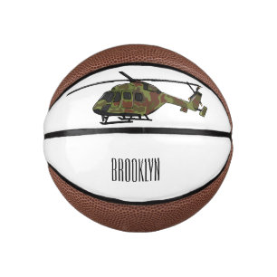Mini Ballon De Basket Illustration de l'hélicoptère de l'armée