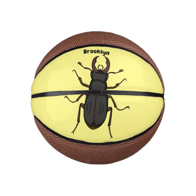 Mini Ballon De Basket Illustration de l'insecte du dendroctone du pin (Devant)