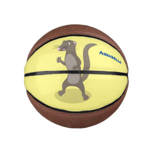 Mini Ballon De Basket Illustration de mignonne mangouste