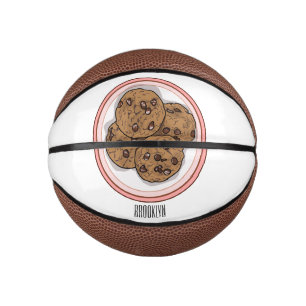 Mini Ballon De Basket Illustration du cookie de puce à chocolat