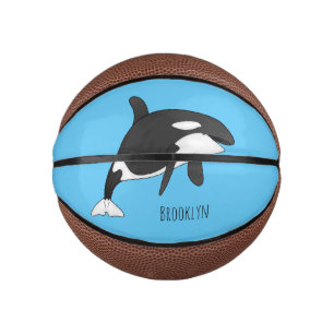 Mini Ballon De Basket Illustration d'une baleine tueuse