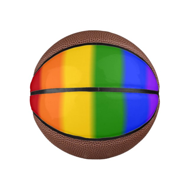 Mini Ballon De Basket Indicateur Gay pride d'arrêt (Devant)