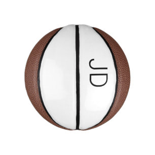 Mini Ballon De Basket Initiales de basket personnalisées