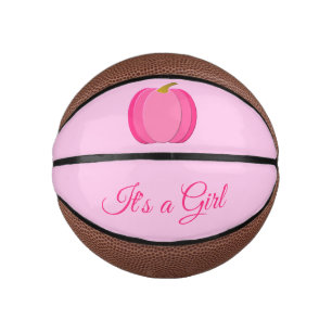 Mini Ballon De Basket Joli bébé rose fille Citrouille Personnalisé Genre