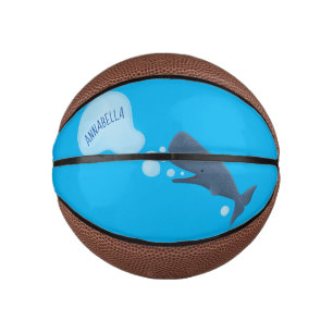 Mini Ballon De Basket Jolie baleine à sperme soufflant bulles dessin