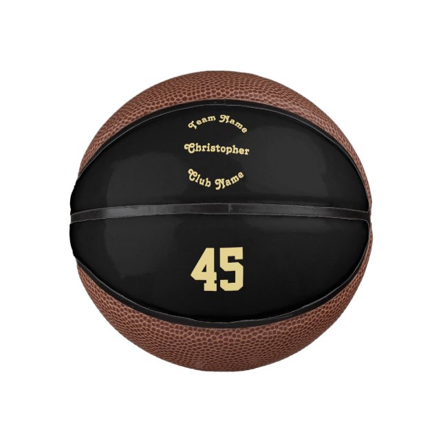 Mini Ballon De Basket Joueur monographique personnalisé Numéro de club d (Devant)