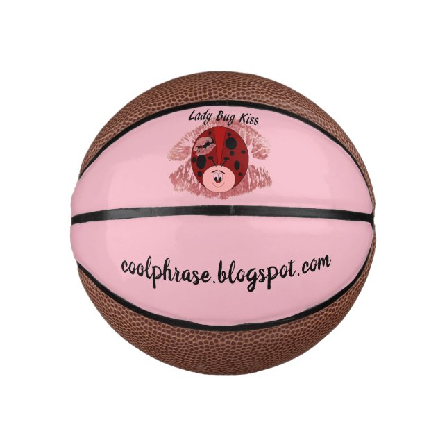 Mini Ballon De Basket Lady Bug Kiss (Devant)