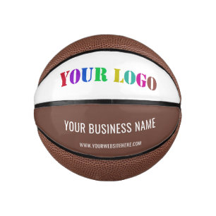 Mini Ballon De Basket Logo de votre entreprise et Basket de texte Choisi