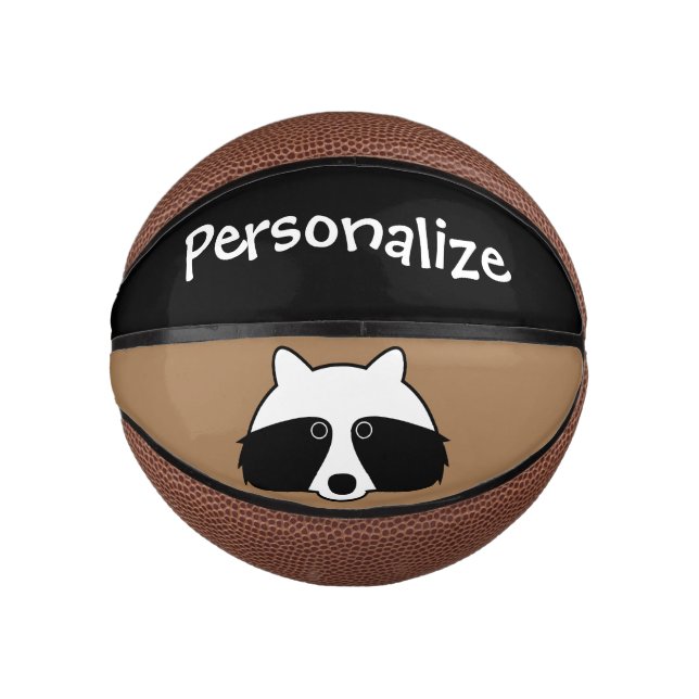 Mini Ballon De Basket Mini basket-ball personnalisé avec petit logo racc (Devant)