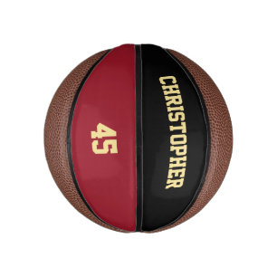 Mini Ballon De Basket Nom de l'équipe du club du joueur personnalisé Num