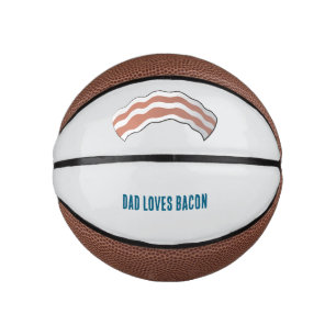 MINI BALLON DE BASKET PAPA AIME LE BACON