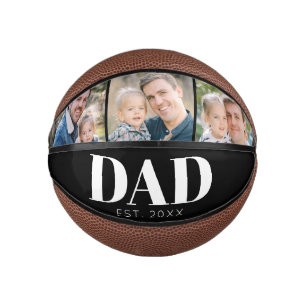 Mini Ballon De Basket Papa personnalisable Établie 3 Photo Fête des Père