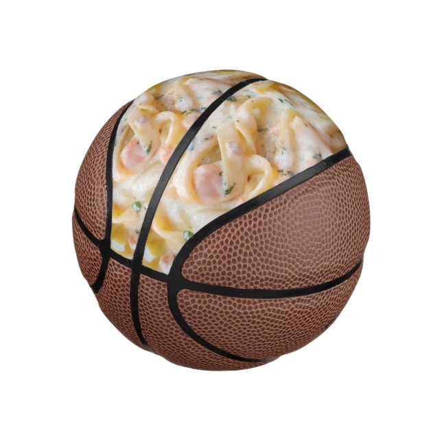 Mini Ballon De Basket Pâtes Photo Alimentation personnalisée (Incliné)