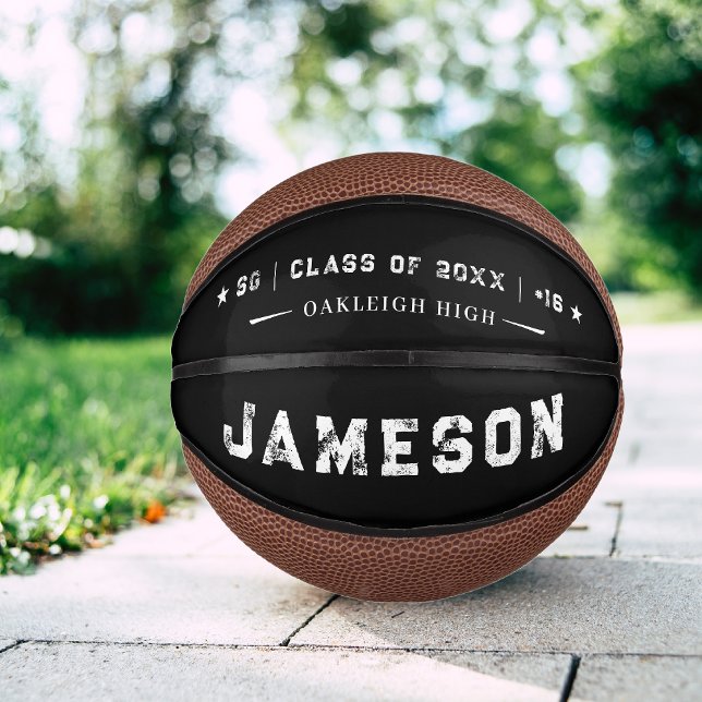 Mini Ballon De Basket Personalized Graduation Athlete Keepsake (Créateur téléchargé)