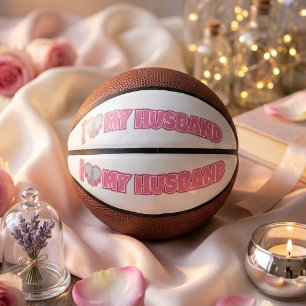 Mini Ballon De Basket Personnalisé J'aime mon mari – Ajouter une photo d