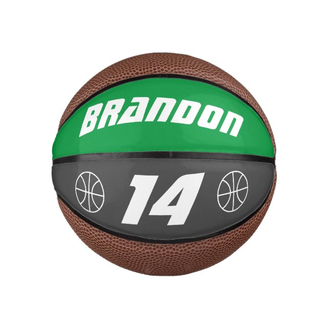 Mini Ballon De Basket Petit cadeau d'anniversaire personnalisé pour enfa (Devant)