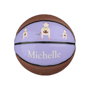 Mini Ballon De Basket Rat de Siamese avec gâteau d'anniversaire personna