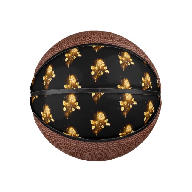 Mini Ballon De Basket Rose d'or ( rose d'or ) (Devant)