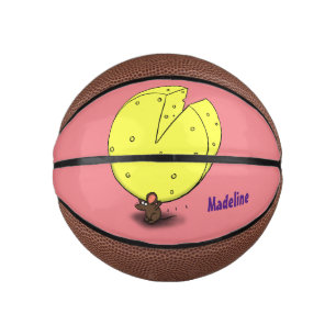 Mini Ballon De Basket Souris mignonne avec dessin animé au fromage