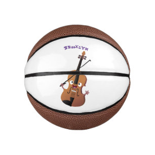 Mini Ballon De Basket Sympa drôle violon personnage de dessin animé