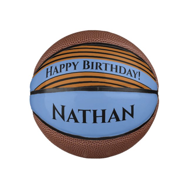 Mini Ballon De Basket Un cadeau personnalisé !  Amusant Basketball d'ann (Devant)