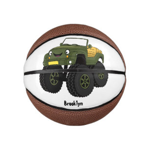 Mini Ballon De Basket Un Green Monster truck