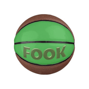Mini Ballon De Basket Vert pâle sur mini-basket vert