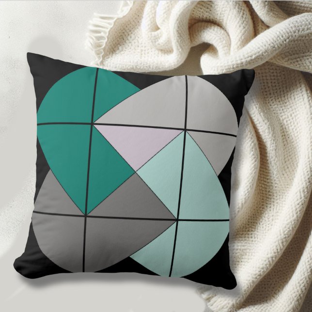 Mini Barn Quilt Card Trick Throw Pillow (Creator Uploaded)