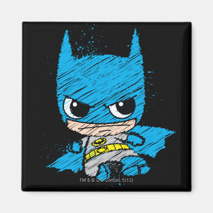 Mini Batman Sketch Magnet