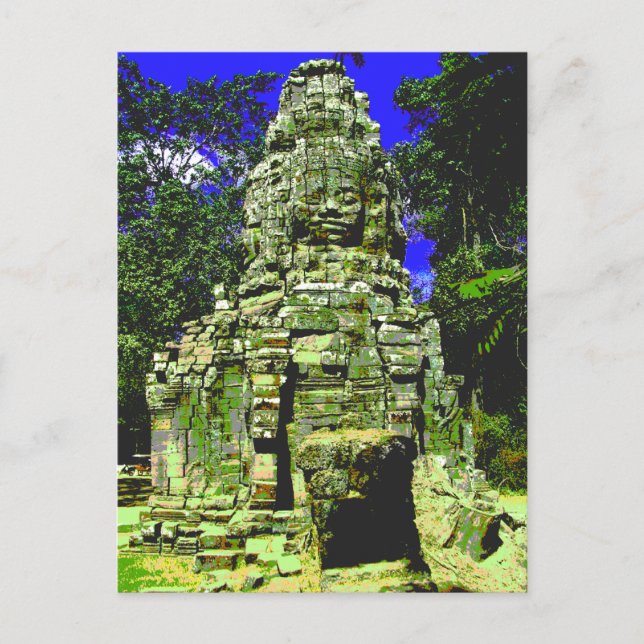 Mini Bayon [Redux] ... Siem Reap, Cambodia Postcard (Front)