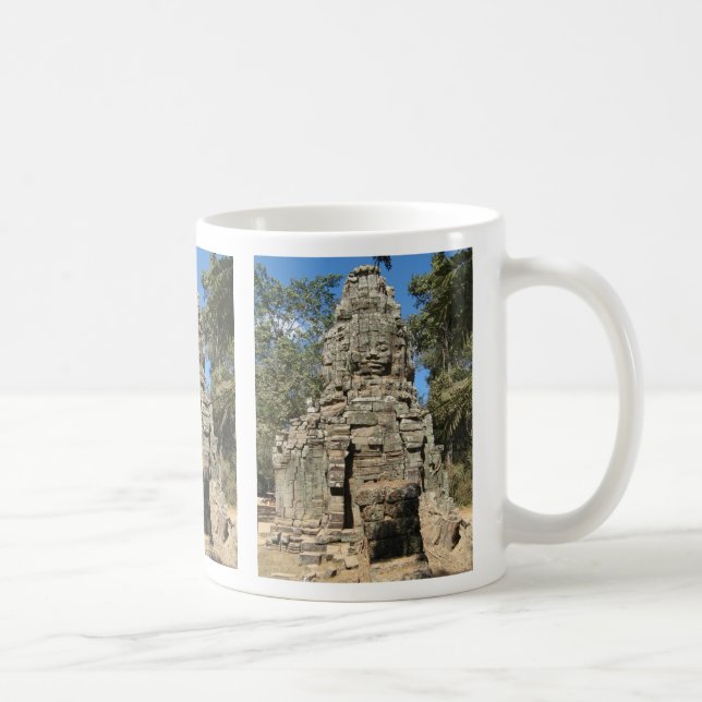 Mini Bayon ... Ta Prohm, Siem Reap, Cambodia Coffee Mug (Right)