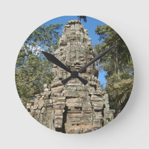 Mini Bayon ... Ta Prohm, Siem Reap, Cambodia Round Clock