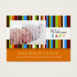Mini Birth Announcement Cards
