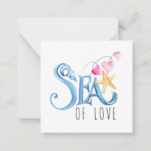Mini Blue Ocean Inspired Valentines Day Cards