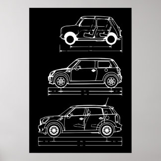 Mini - Blueprint poster