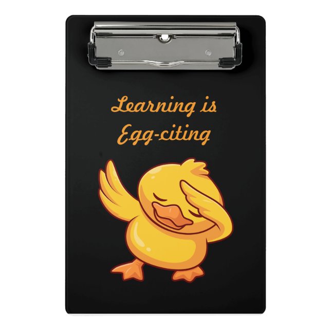 Mini Board with Cute Duck Design –  Clipboard (Front)