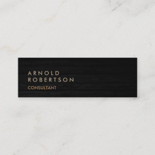 Mini Bois Simple et mince Beige Grey Carte de visite te