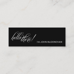 Mini Bonjour là ! Carte de visite de profil