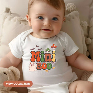 Mini Boo Halloween Mommy and Me Matching Baby Bodysuit